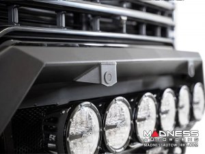 GMC Sierra 2500 Bomber Front Bumper w/ 6 Rigid 360 Round LED Lights